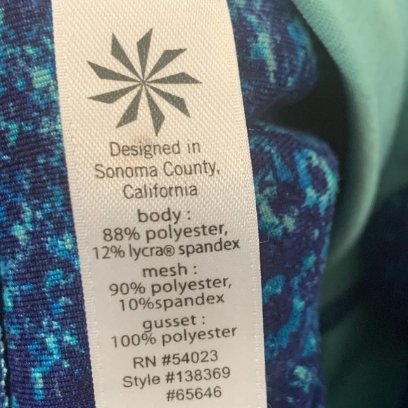 Athleta Blue Celestial Capri Crop Leggings - Picture 8 of 9